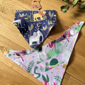 Rabbit & Hare Jungle Collection Bib - Organic baby clothing UK
