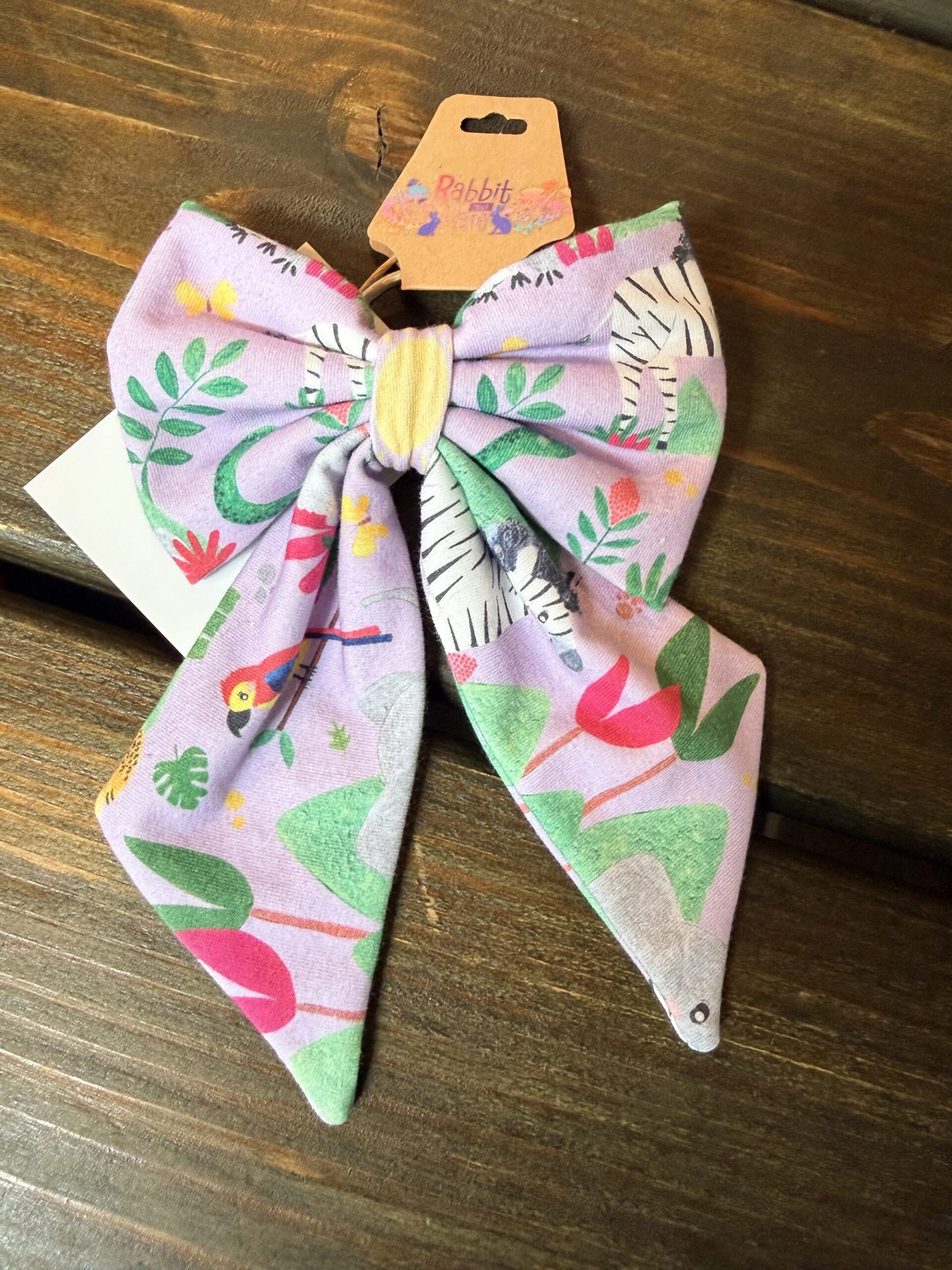 Rabbit & Hare Jungle Collection Hair Bow - Organic baby clothing UK