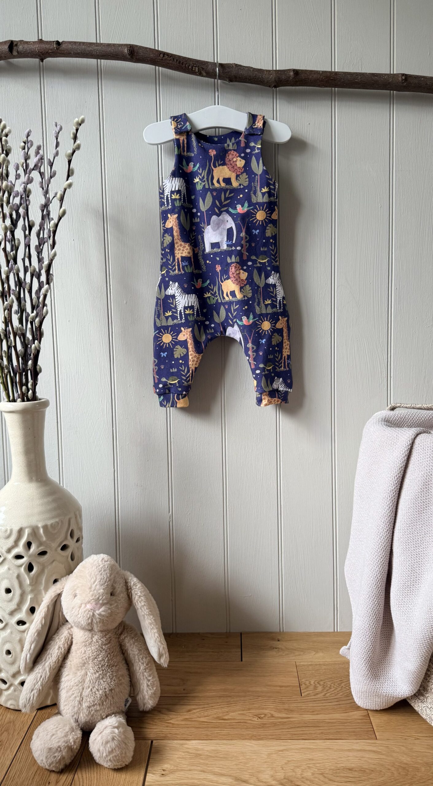 Rabbit & Hare Jungle Collection Classic Romper - Organic baby clothing UK