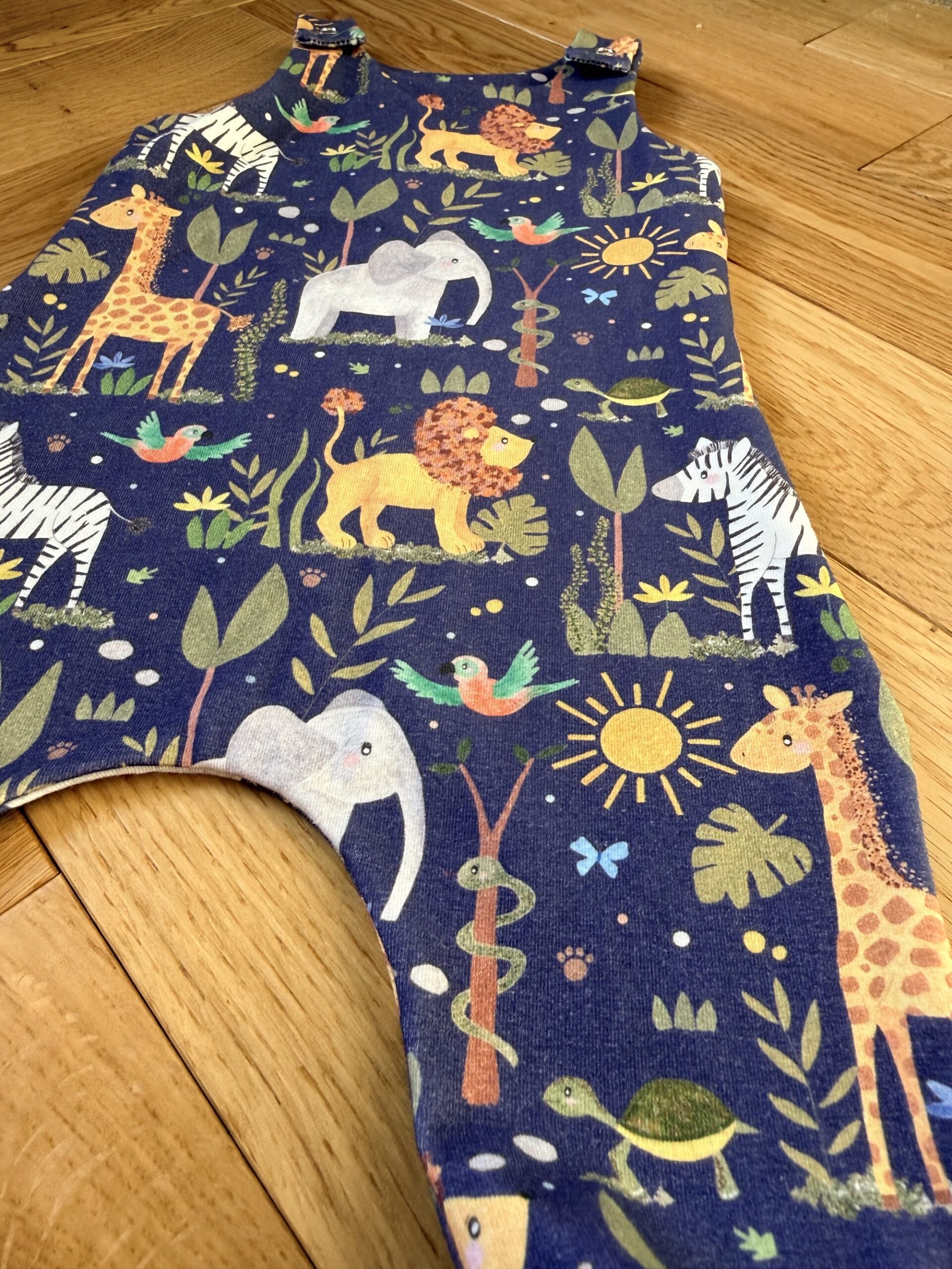 Rabbit & Hare Jungle Collection Classic Romper - View 3 - Organic baby clothing UK