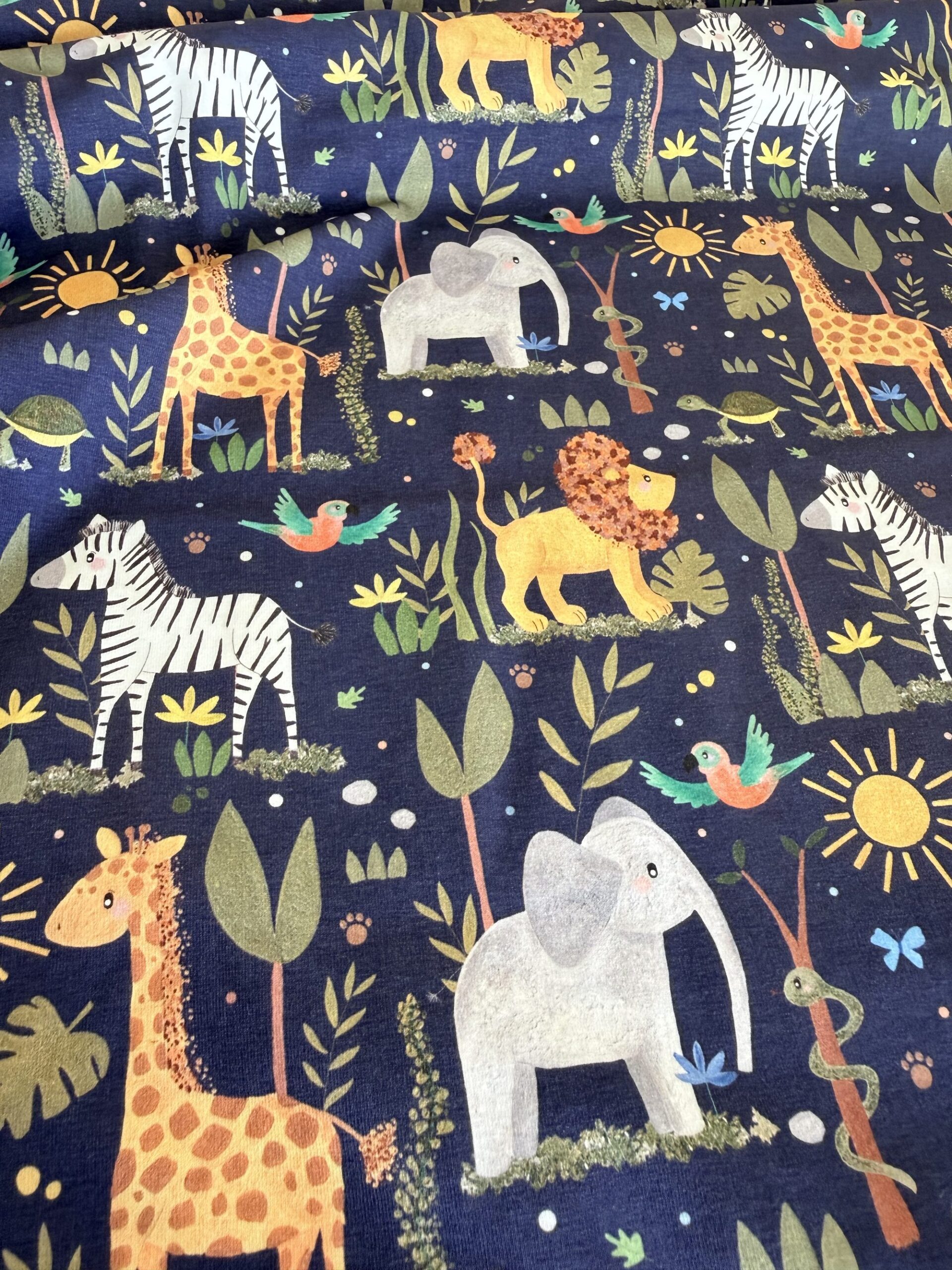 Rabbit & Hare Jungle Collection in Midnight - Gentle organic baby clothing UK