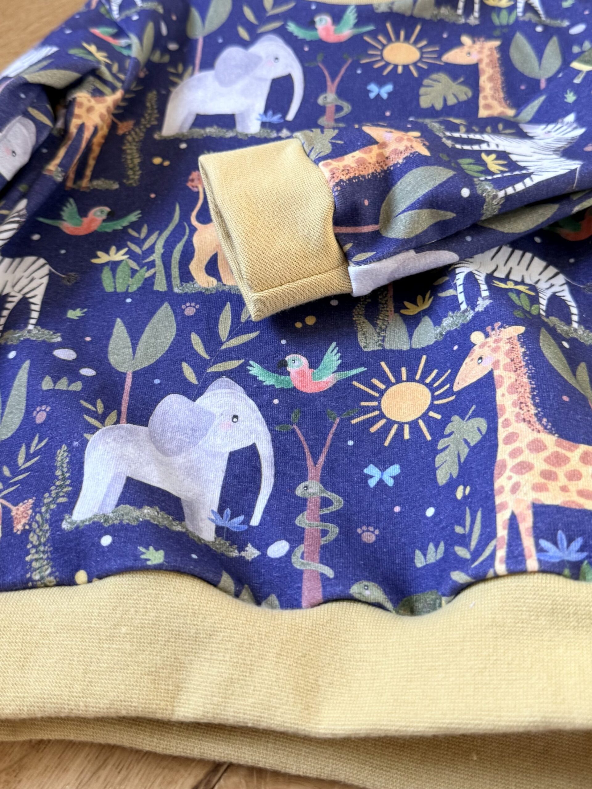 Rabbit & Hare Jungle Collection Sweater - View 4 - Organic baby clothing UK