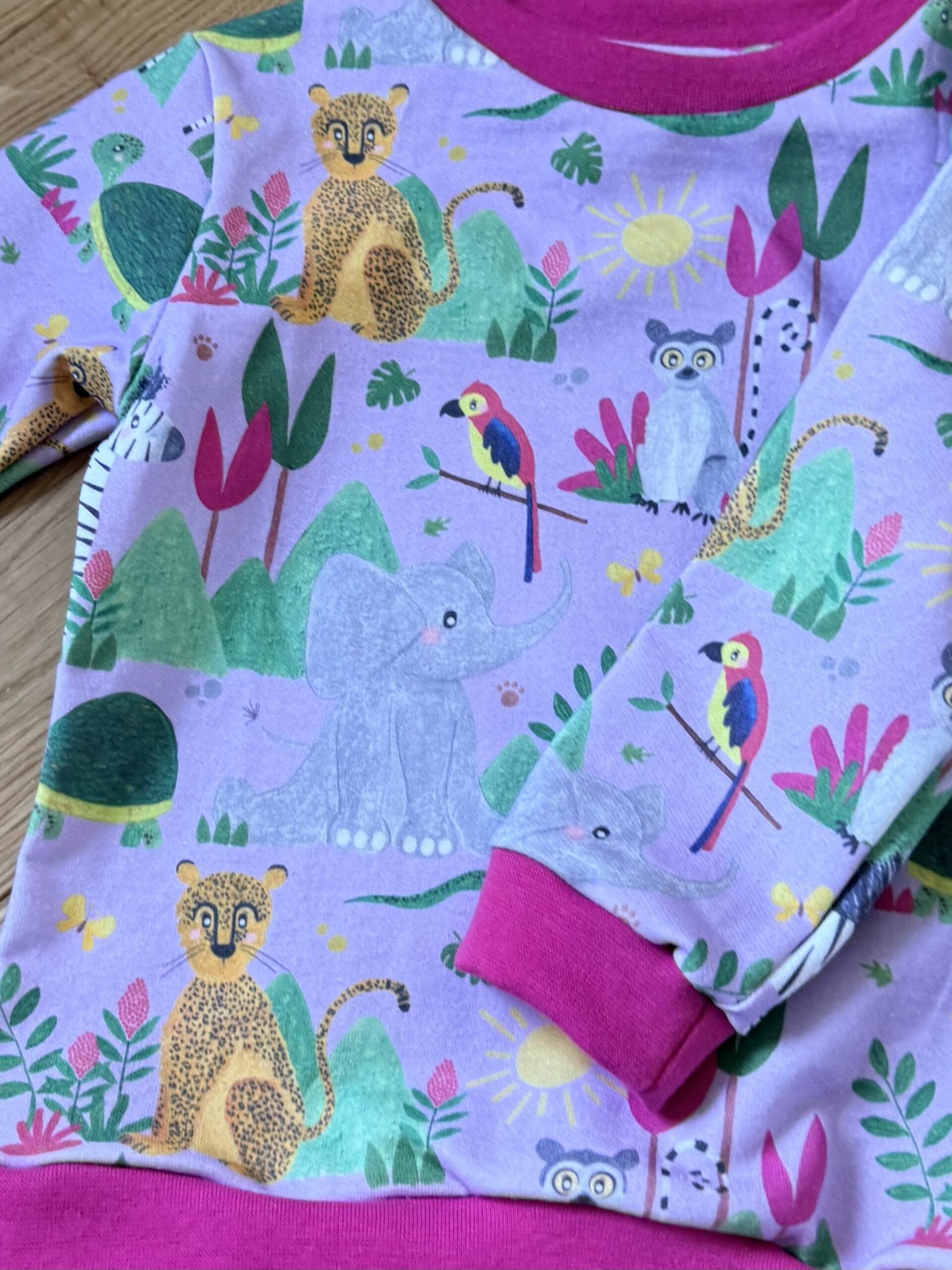 Rabbit & Hare Jungle Collection Sweater - View 5 - Organic baby clothing UK