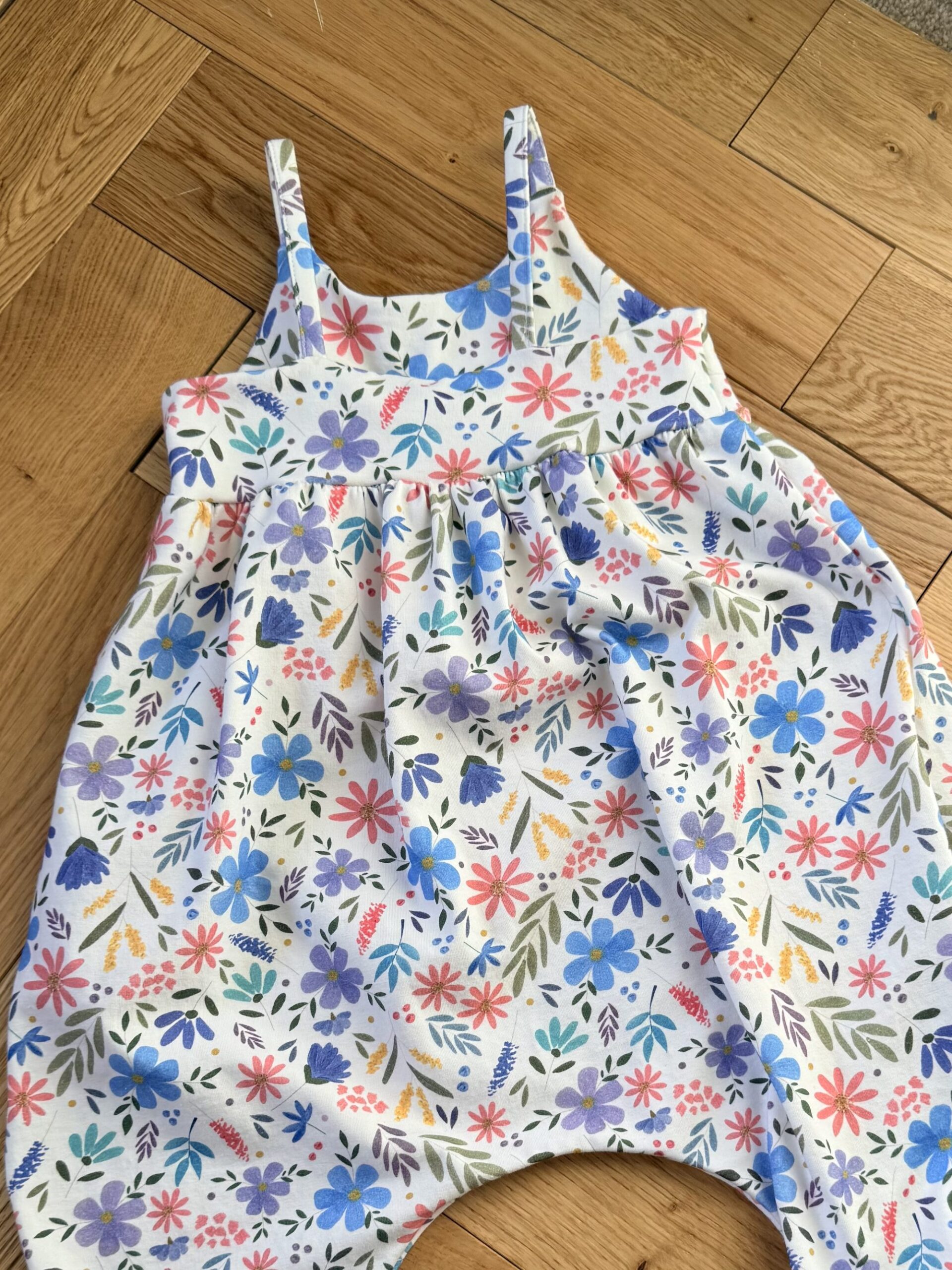 Rabbit & Hare Meadow Collection Tulip Romper - View 2 - Organic baby clothing UK