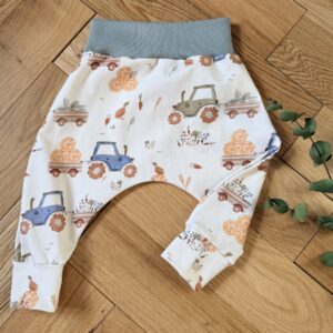 Rabbit & Hare Rolling Harvest Collection Harem Trousers - Organic baby clothing UK